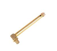 Double Window L Shape Brass Liquid Level Indicator - 12.5" 40cm - Compatible with 1/4" & 3/8" BSP Male Threads(20cmx1/4inch)