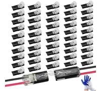 Double-Wire Plug-in Connector LED Light Strip Connectors 2 Pin,Double Wire Plug in Connector, Quick-Clip Fasteners,Conector Enchufable De Doble Hilo - Simple, and Reusable