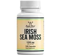 Double Wood Irish Sea Moss Capsules | 120 Sea Moss Supplements - High Strength 1200mg per Serving | Non-GMO & Gluten Free | Manufactured in The UK