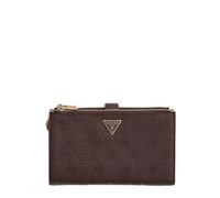 GUESS Purse Blake SLG Double Zip Organizer Brown Logo Dark Brown