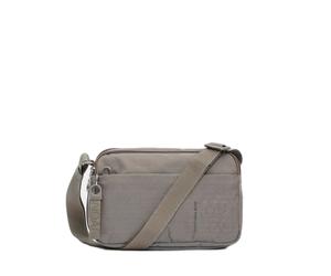 Double Zipper Expandable Shoulder Bag Mandarina Duck MD20 Beige 18x28,5x11 cm