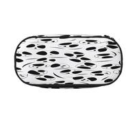 Double Zipper Pencil Case with Mesh Pocket & 4 Pen Loops, Large School Supply Organizer, Makeup Pouch for Students, Artists, Travel, Panda Cute Pattern Pen bag, Durable Oxford Fabric Pencil Box Holder