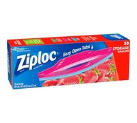 Double Zipper Storage Bags, Plastic, 1 gal, 1,75 mil, Clear, 40/Box