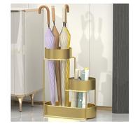Double Zone Umbrella Stand 15.4" Entryway Holder Open Cane Support Stable Base with High Temperature ed Paint One Piece Molded Water Sto.