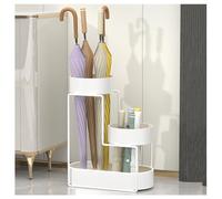Double Zone Umbrella Stand 15.4" Entryway Support for Canes High Temperature ed Paint Stable One Piece Molded Base Water Sto for Heavy Du Use.