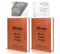 DoubleCare Mom, Dad, I Want to Hear Your Story, a Precious Parent Gift. Premium Leather-Bound, Durable Hardback, More Than a Journal, a Timeless Keepsake Preserving Their Stories for Years
