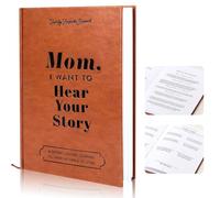 DoubleCare Mom, I Want to Hear Your Story, Mother's life journal to Share Her Life and Love, Leather Wrapped Hardback, Portable Journal For Mom Birthday, Best Gift for Mom