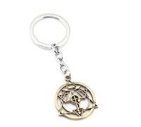 DoubleChin Full Metal Alchemist Keychain - Homunculus Circle Keychain, Bronze, Small, Bronze, S