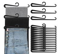 DoubleFill 100 Pcs Plastic Scarf Hanger with Curved Bar 7.9" Scarf Display Hooks Hangers Retail Scarf Hanger Black Short Neck Hangers for Boutiques Shops and Vendor Shows Scarf Tights Leggings