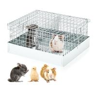 DoubleFill 2 Hole Cavy, Chinchilla Carrier, Transport Cage 16 x 14 x 8 Inch Rabbit Transport Cage