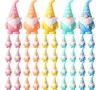 DoubleFill 50 Pcs Easter Mini Gnome Figures Tiny Gnomes Figurines Easter Egg Stuffers Gifts Little Statues to Hide and S airy Figurines for Hunt Party Gifts