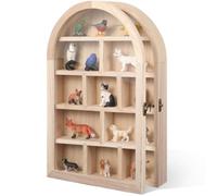 DoubleFill Trinket Shelf Wooden Shadow Box, Arch, Wood, 10" X 15"