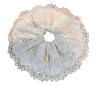 DoubleLayer Lace Hair Scrunchy Women Hair Buns Hair Elastics Scrunchies Female Headwear Teens Girl Hair Styling Tool