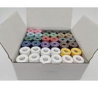 DOUBLELIN Perwound Bobbin, Size A, Class 15, SA156, Size 11.5, Plastic Sided Type (40S/2, Multi-Colour)