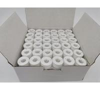 DOUBLELIN Perwound Bobbin, Size A, Class 15, SA156, Size 11.5, Plastic Sided Type (40S/2, White)