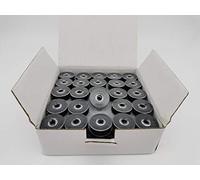 DOUBLELIN Perwound Bobbin, Size M, Style M, Jumbo Bobbin, Plastic Sided Type (40S/2, Black)