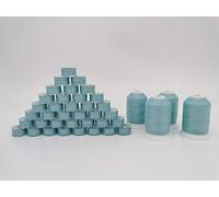 DOUBLELIN Sewing Thread Combo, 36pcs Size A, Style A, Class 15, 15J, SA156, Size 11.5 prewound Bobbin+4 spools top Thread, 40S/2 34wt Spun Polyester (Size A, SA156, Class 15, 542 Seacrest)