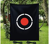 Doubleriver Golf Training Mercerized Fleece Fabric 5X6FT Target for Golf Net, Black