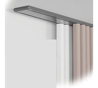 DoubleSided Curtain Track Room Divider Sliding Curtain Rail 2.2FT19.7FT / 70600CM Ceiling Track for Curtains Aluminum Curtain Rod for Privacy in Living Room & Bedroom (Gray 19.7FT)