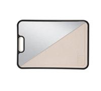 DoubleSided Metal & Wheat Fiber Cutting BoardNonSlip Base for Food Prep Chopping & ServingKitchen Tool for Meal Prep & Cooking