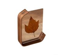 Doublesided transparent acrylic photo frame suitable for 10x15cm and 14x21cm photos, designed to keep your images visible and secure from both sides (14 * 21cm black walnut)