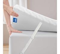 Doubleslee 7cm Thick Single Mattress Topper, Foam Bed Topper with Breathable Washable Cover, Orthopedic 3ft Medium, OEKO-TEX and CertiPUR-US Certified (90x190x7cm)