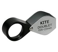 Doublet Kite 15 x -lente Front 15 x Magnification, Diameter 23 mm, Colour: Black