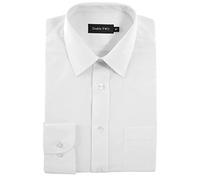 DoubleTwo Extra Tall FIT Long Sleeved Formal Shirts Size 15.5" to 20" White