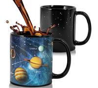 Doublewhale Magic Mug, Color Changing Mugs for Men Kids, Christmas Novelty Gifts for Men, Cool Astronomy Space Physics Gifts for Teaher Friend - 12OZ Magic Solar System Ceramic Coffee Cup