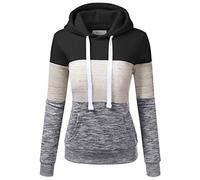 DOUBLJU Basic Lightweight Pullover Sweater Top Essential Comfy Casual Hoodie Sweatshirt for Womens Clothes with Plus Size, C_black, S