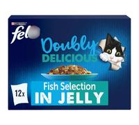 Doubly Delicious Fish Cat Food 12 x 100g - 100% of Your Cat's Daily Needs - Balanced Minerals - Source of Omega 6