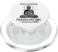 Doubt Everything - Buddha Spiritual Zen Mindfulness PopSockets PopGrip for MagSafe