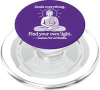Doubt Everything v2 - Buddha Spiritual Zen Mindfulness PopSockets PopGrip for MagSafe