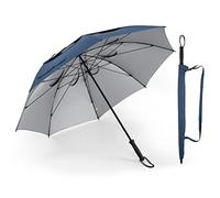 Doubwell Storm Proof Golf Sports Umbrella - 62 Inch Large Size Sturdy Umbrella with UV Protection, Resists Up to 55 MPH Wind for Men and Women (Dark Blue)