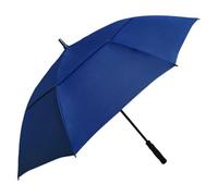 Doubwell Vented Golf Umbrella 54/62/68 Inch Automatic Extra Large Windproof Oversize Stick Rain Umbrellas For Man and Woman Can Shade For Golfer And Family (Dark Blue, 62 Inch)