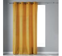 Douceur d intérieur Curtains, blinds VELVETINE in Yellow 140x240 cm