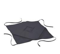 Douceur d 'Intérieur Essentiel Polyester Seat Cushion with 4 Flaps 36 x 36 cm Béton