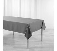 Douceur d 'Intérieur Rectangular Tablecloth, Polyester, 250 x 140 cm Anthracite
