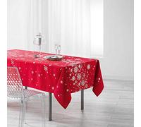 Douceur d 'Intérieur Rectangular Tablecloth, Polyester, red, 240 x 150 cm