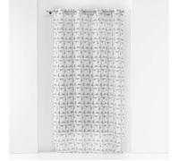 Douceur d intérieur Sheer curtains PANNEAU A OEILLETS 140 x 240 CM VOILE SABLE IMPRIME GABI GRIS in Grey 140x240 cm