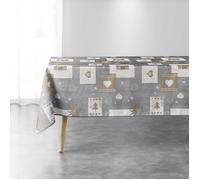 Douceur d intérieur Tablecloth AUGUSTIN in Grey 150x300 cm