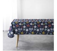 Douceur d intérieur Tablecloth NAPPE RECTANGLE 150 x 240 CM POLYESTER IMPRIME LILY BLEU in Blue 150x240 cm