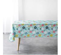 Douceur d intérieur Tablecloth NAPPE RECTANGLE 150 x 240 CM POLYESTER IMPRIME LILY MENTHE in Multicolour 150x240 cm