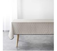 Douceur d intérieur Tablecloth NAPPE RECTANGLE 150 x 240 CM POLYESTER IMPRIME SALTO in Grey 150x240 cm