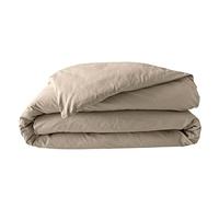 douceur d'intérieur, 100% Cotton Percale Sand Duvet Cover 260 x 240 cm