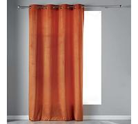 Douceur d'Interieur 140 x 240 cm Eyelet Curtain, Orange