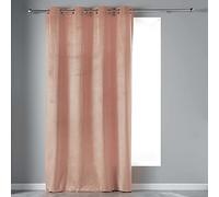 Douceur d'Interieur 140 x 240 cm Eyelet Curtain, Pink