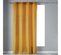 Douceur d'Interieur 140 x 240 cm Eyelet Curtain, Yellow