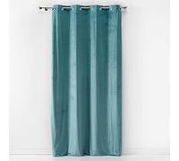 Douceur d'Intérieur 140 x 240 cm Eyelet Curtains, Blue, 1609771