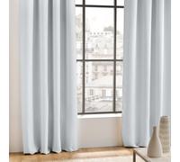 DOUCEUR D'INTERIEUR 140 x 240 cm "Occult" Curtain Rings, Neige